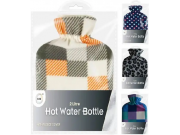 DID Hot Water Bottle with Fleece Cover (2 litre)